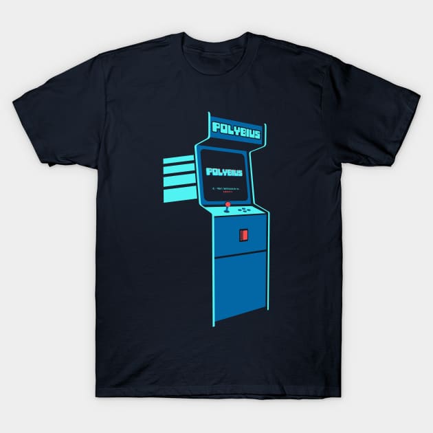 Polybius 1981 Arcade Cabinet T-Shirt by Wasabi Snake